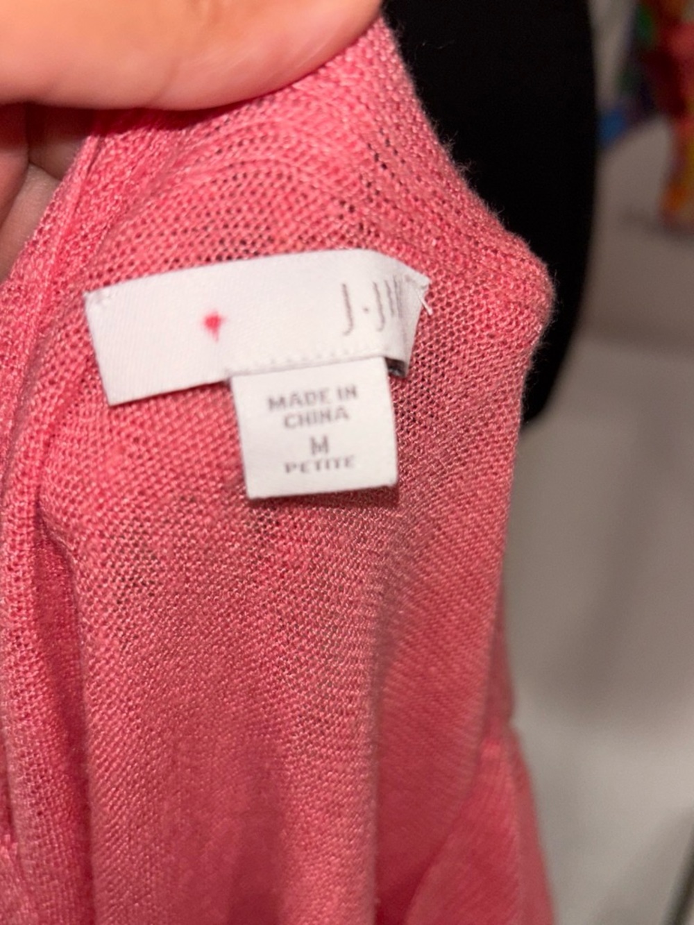 J. Jill Coral-Pink Lightweight Knit Tunic - Picture 3 of 3